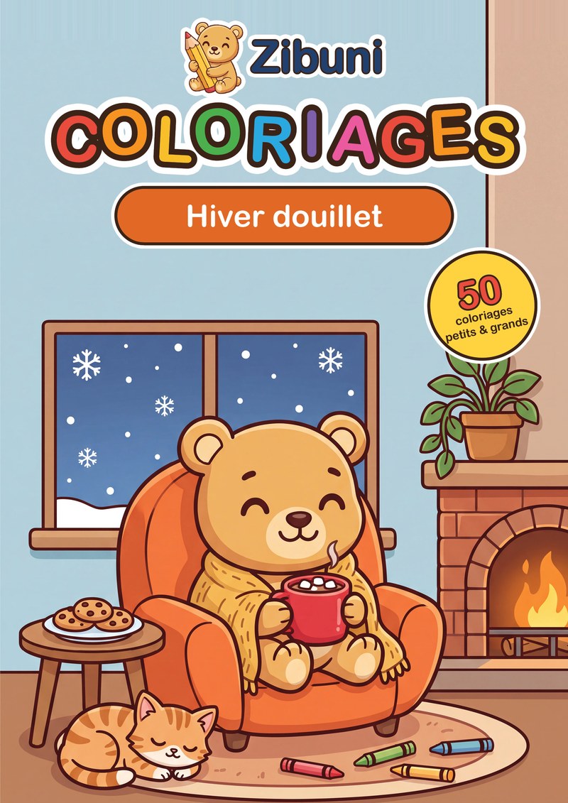 Zibuni Coloriages : Hiver douillet