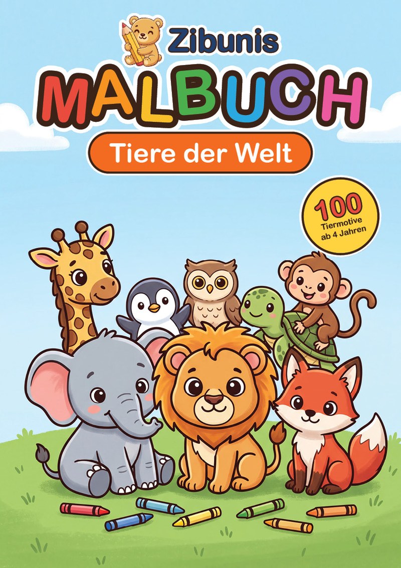 Zibunis Malbuch: Tiere der Welt