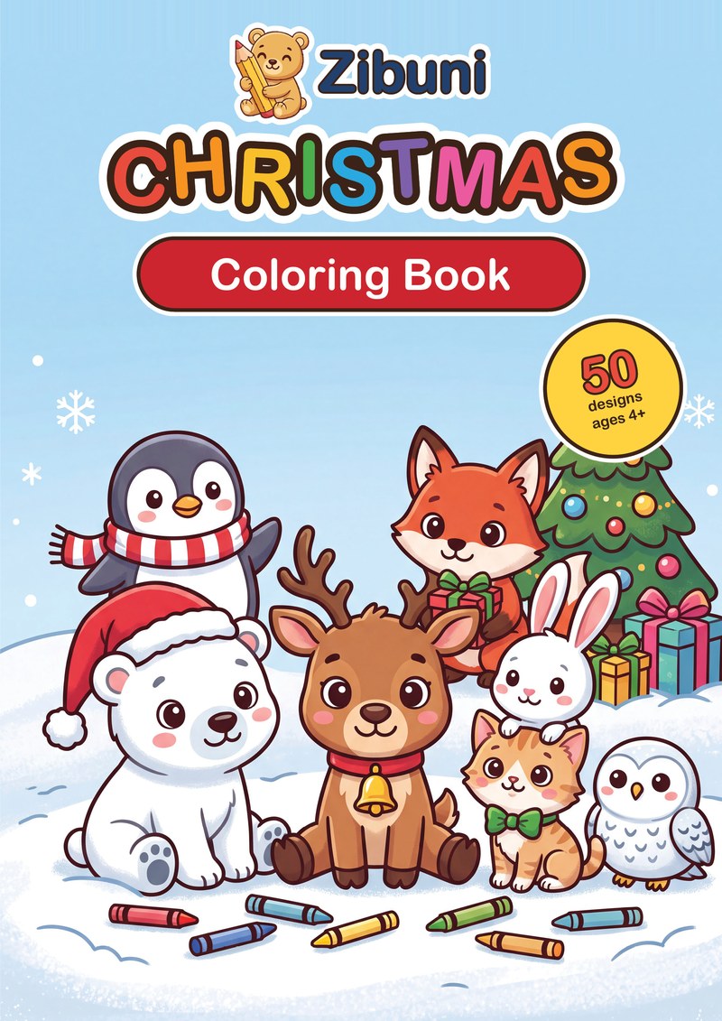 Zibuni Christmas Coloring Book