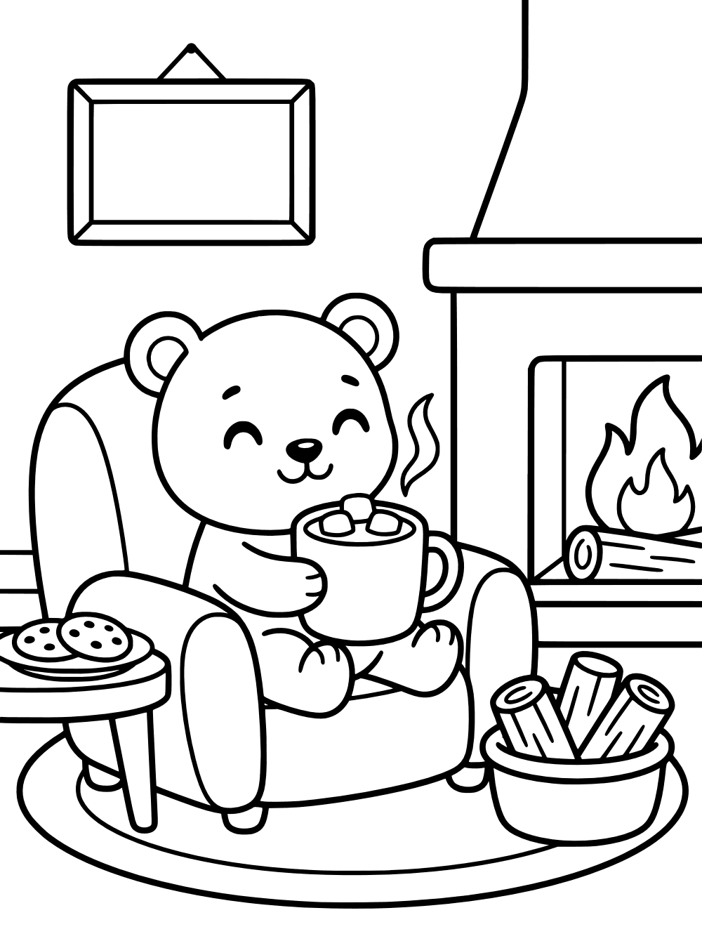 Cocoa by the Fireplace